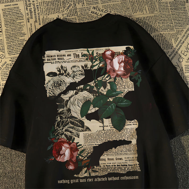 Vintage Fashion Newspaper - Cotton Heavy T-Shirt Men's and Women's