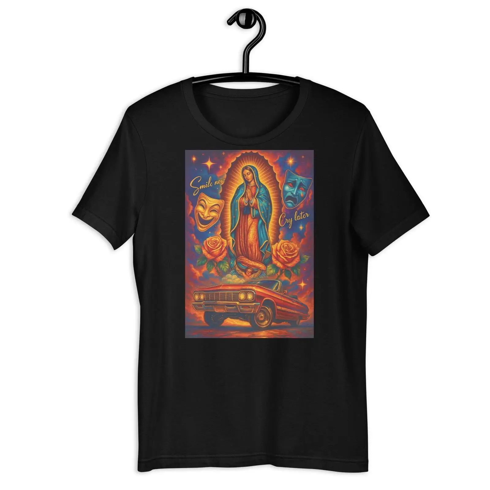Vintage Fashion Now - Virgin Mary Lowrider Smile Now Cry