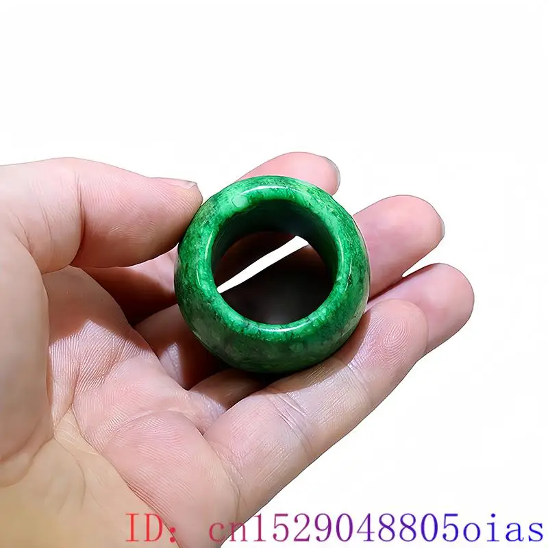22mm Green Real Jade Rings for - Vintage Fashion Guild ulasan dan harga