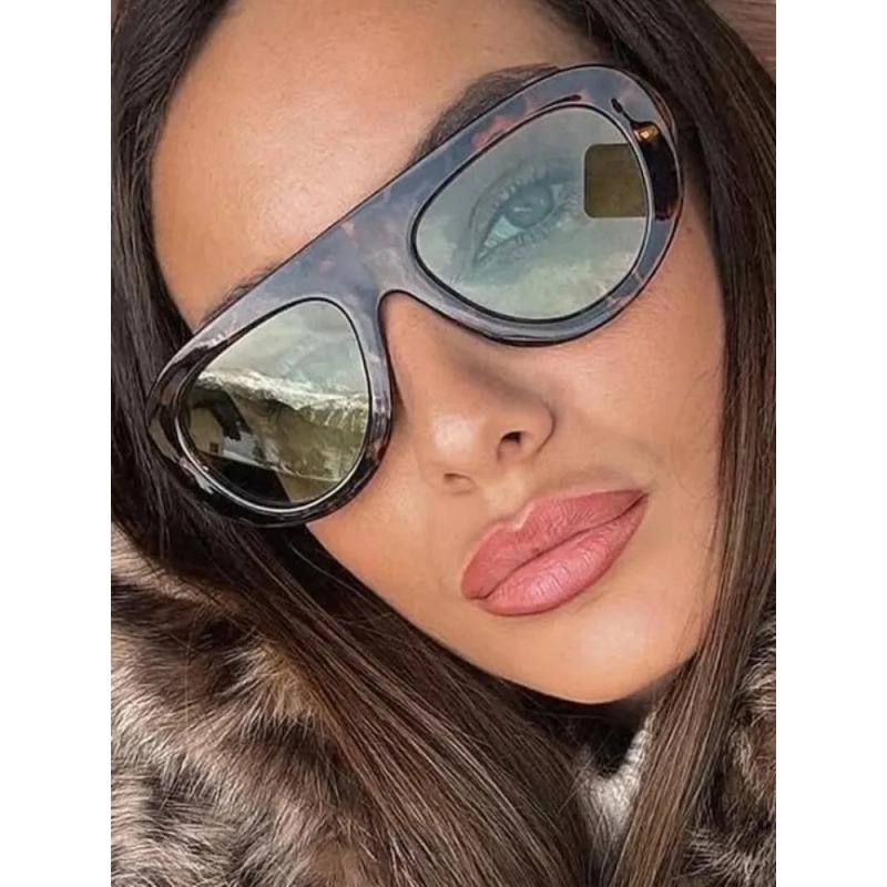 Y2K Retro Round Sunglasses Tre - Vintage Fashion De ulasan dan harga