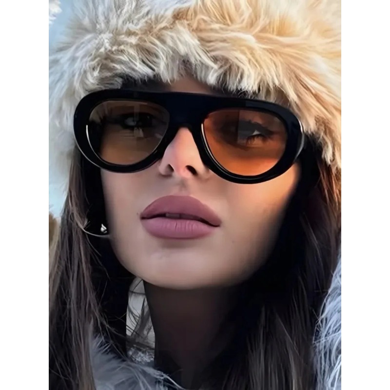 Y2K Retro Round Sunglasses Tre - Vintage Fashion De ulasan dan harga