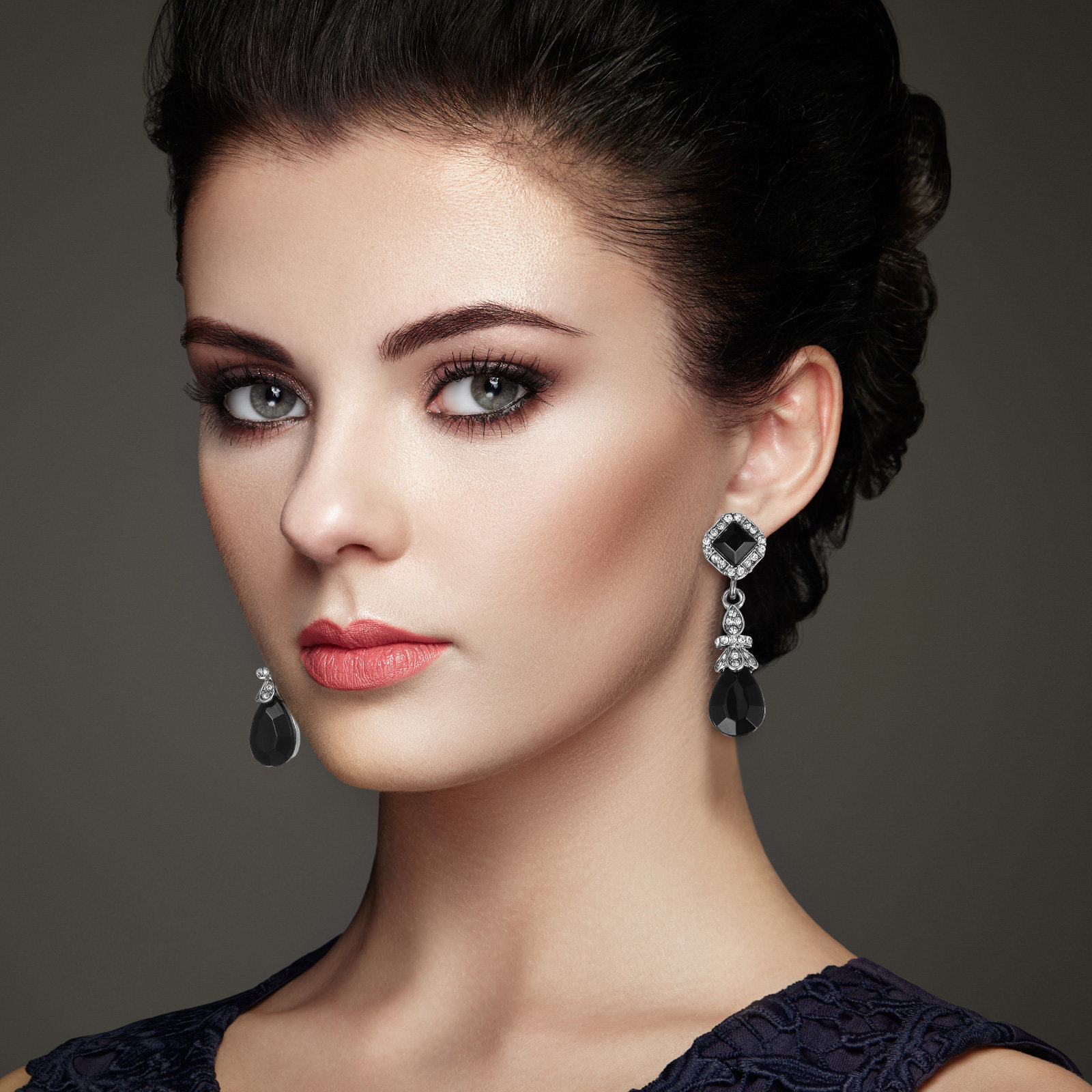 Pendant Black Ear Clips Vintag - Vintage Fashion Ideas ulasan dan harga