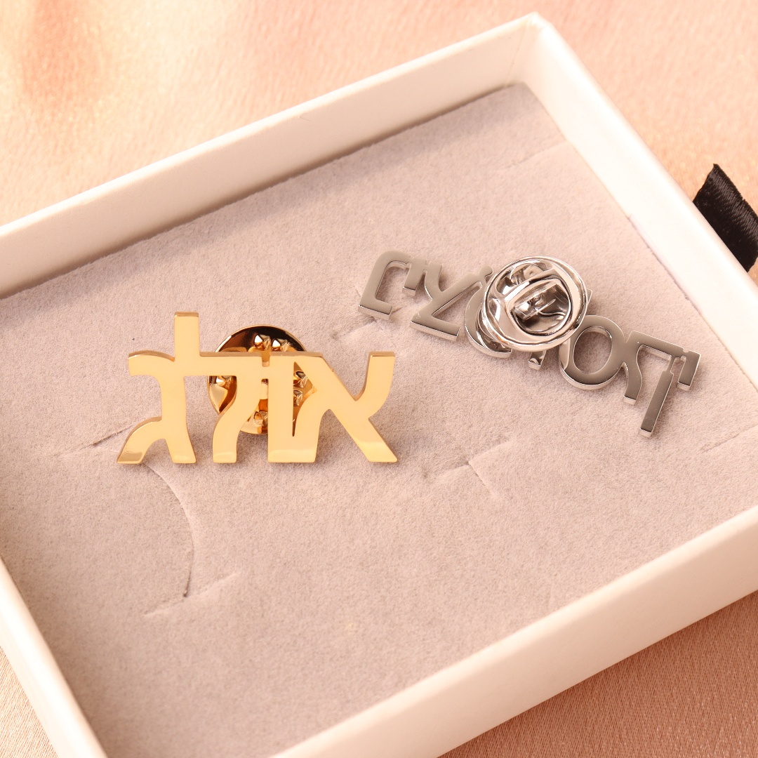 Custom Hebrew Brooch Personali - Vintage Fashion Names ulasan dan harga