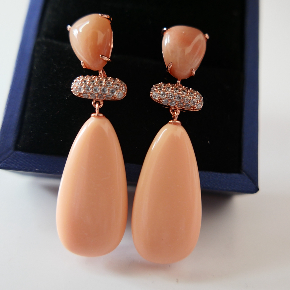 KQDANCE Long Water Drop Orange - Vintage Fashion Guild ulasan dan harga