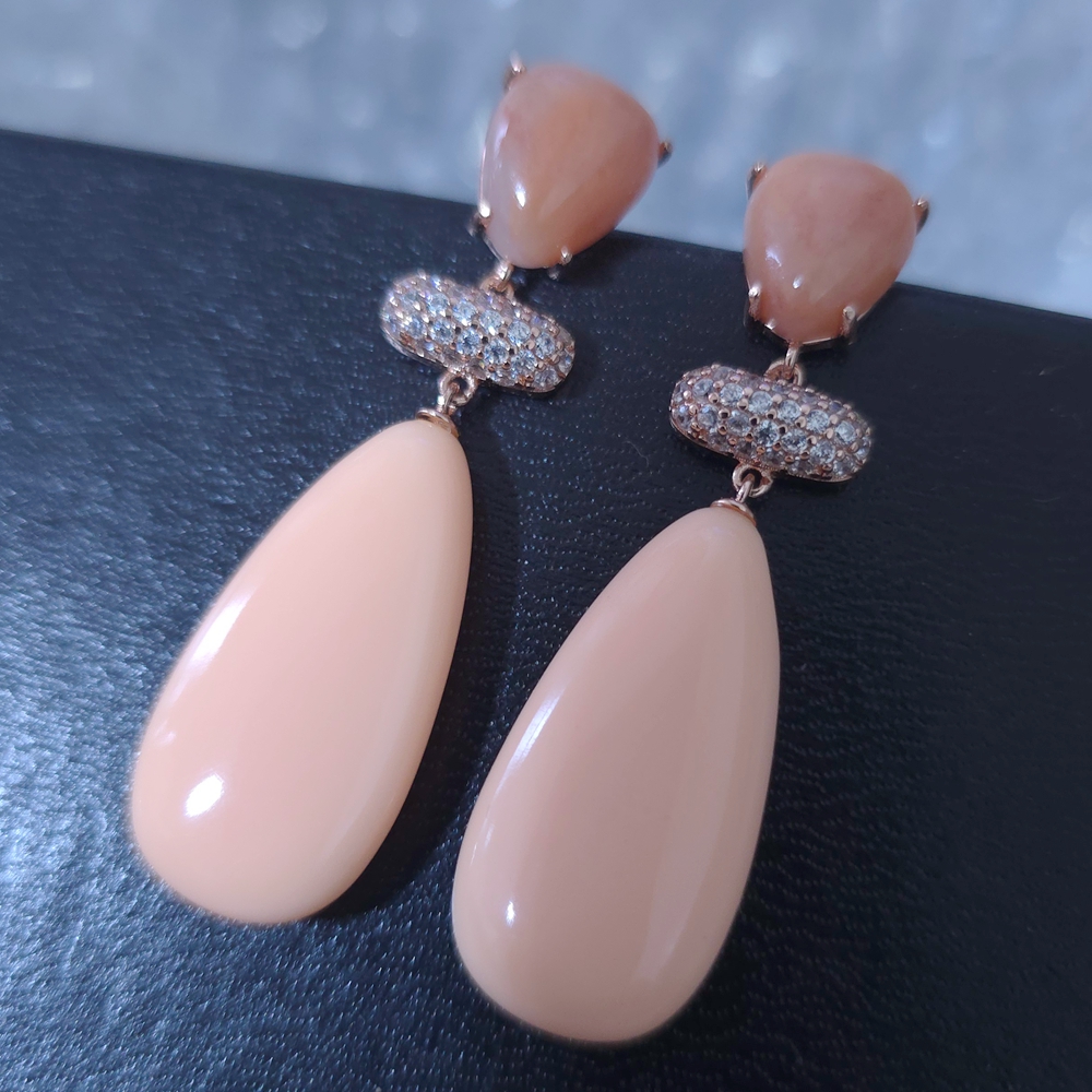 KQDANCE Long Water Drop Orange - Vintage Fashion Guild ulasan dan harga