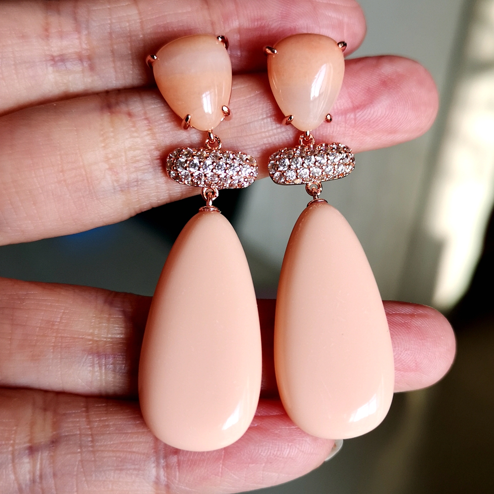 KQDANCE Long Water Drop Orange - Vintage Fashion Guild ulasan dan harga
