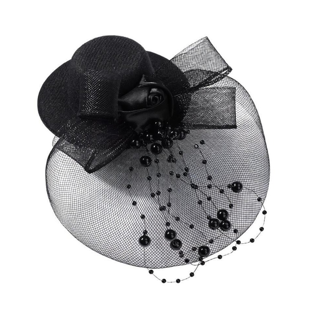 Fashion Elegant Mesh Top Hat B - Vintage Fashion Show ulasan dan harga