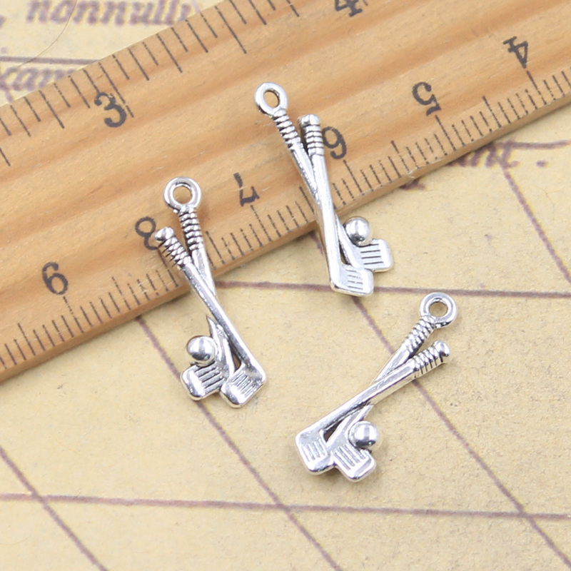 30pcs Charms Golf Club 22x8mm  - Vintage Fashion Club Photos ulasan dan harga