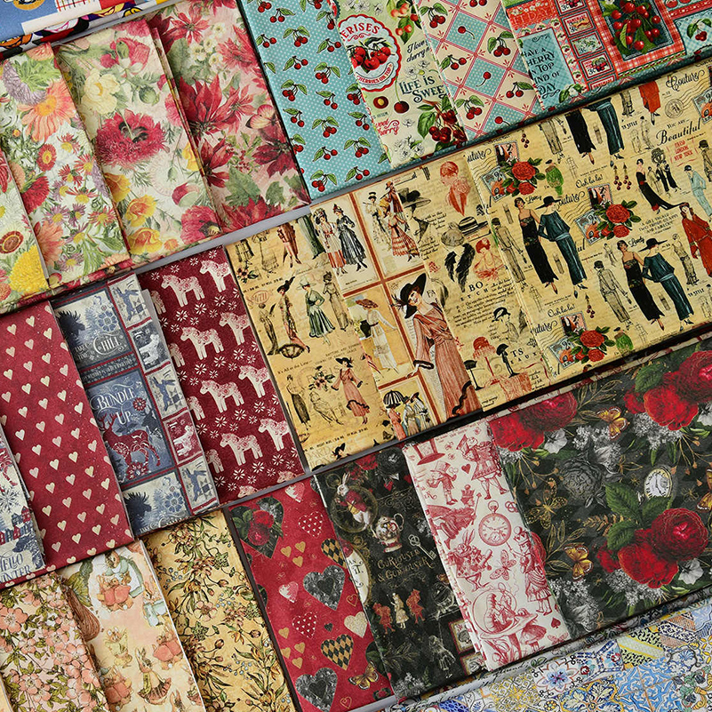 Vintage Retro Fabric Newspaper - Vintage Fashion Newspaper ulasan dan harga