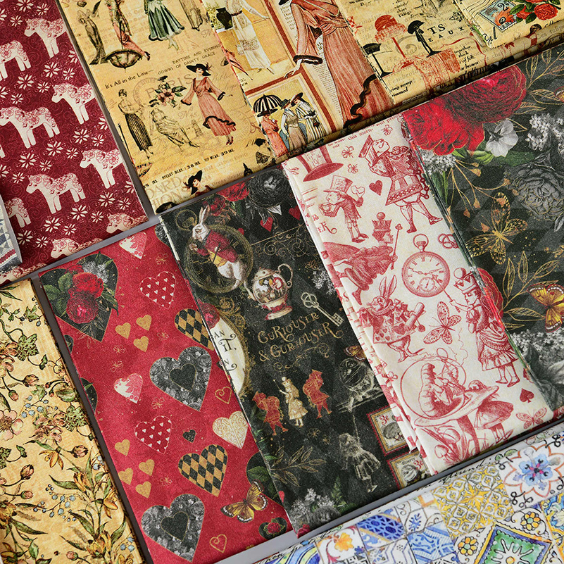 Vintage Retro Fabric Newspaper - Vintage Fashion Newspaper ulasan dan harga