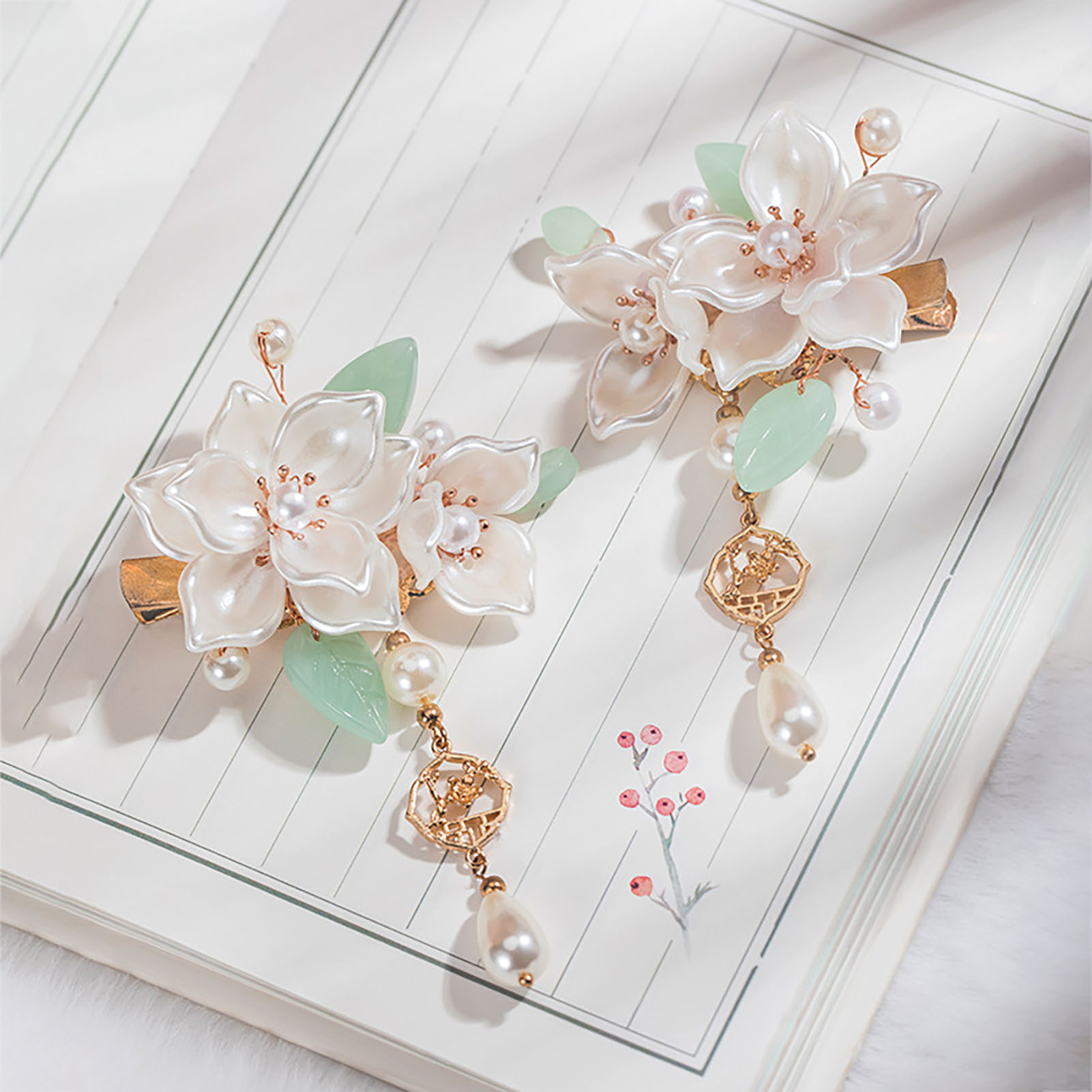 Vintage Camellia Hair Clip Ele - Vintage Fashion Guild ulasan dan harga
