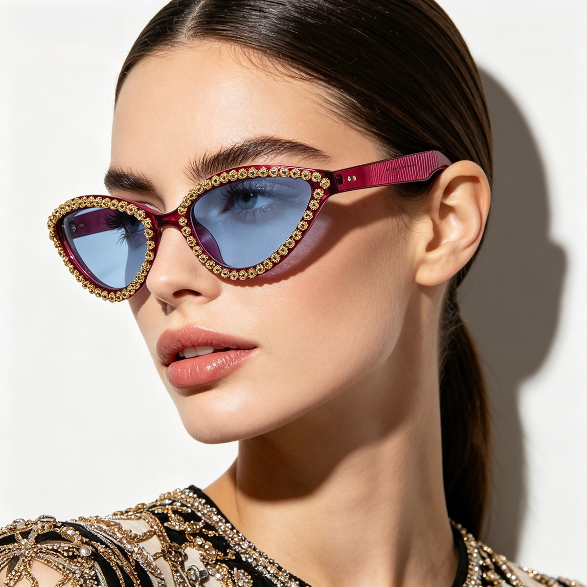 Retro Small Cat Eye Sunglasses - Vintage Fashion Club Photos ulasan dan harga