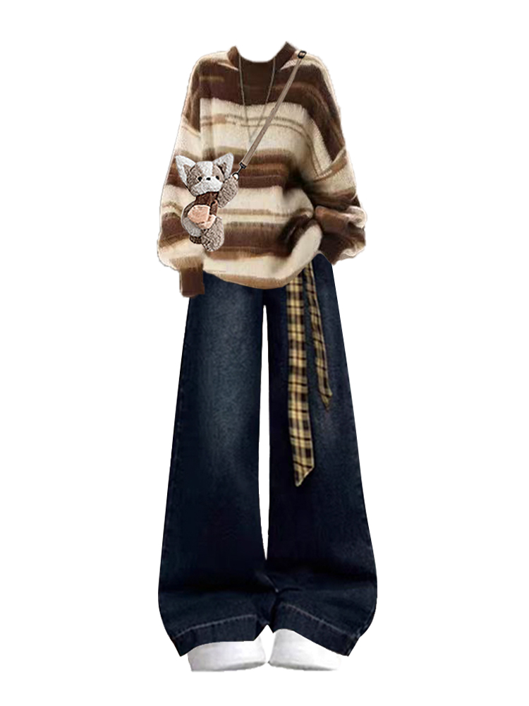 Loose Long Sleeve Sweater And  - Vintage Fashion Show ulasan dan harga