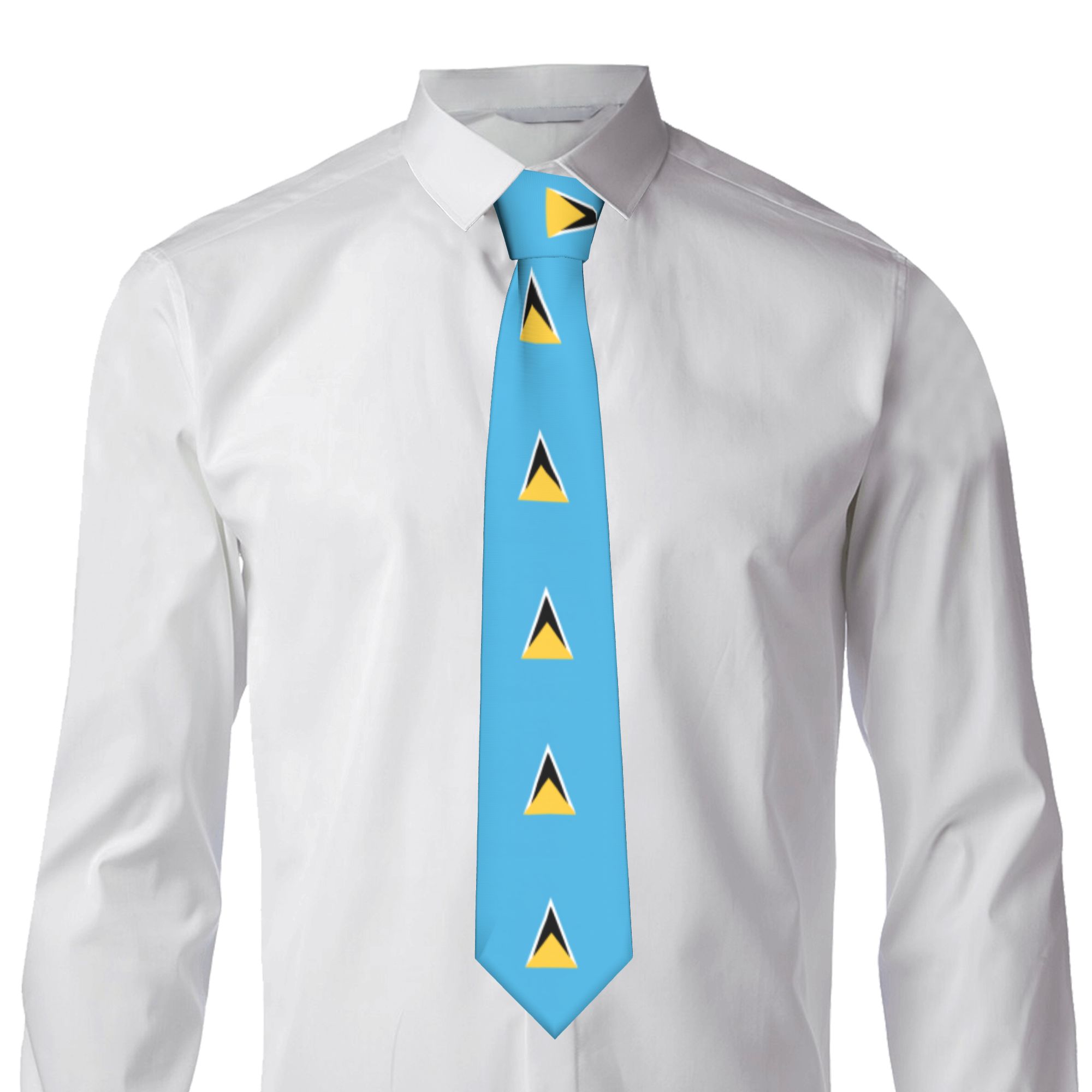 Saint Lucia Flag Tie  Daily We - Vintage Fashion Ideas ulasan dan harga