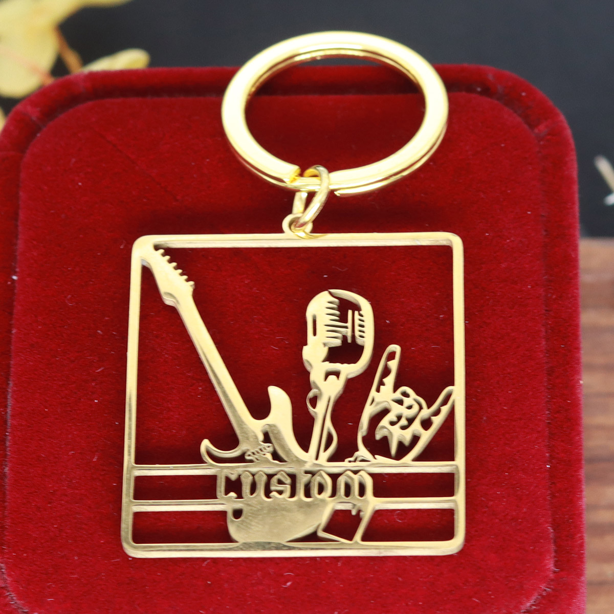 Custom Name Guitar Keychain Pe - Vintage Fashion Names ulasan dan harga
