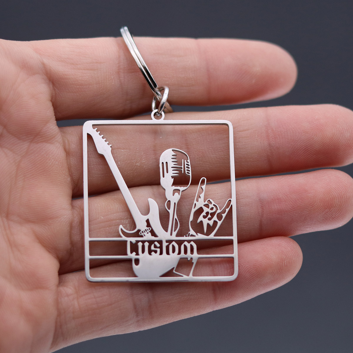 Custom Name Guitar Keychain Pe - Vintage Fashion Names ulasan dan harga