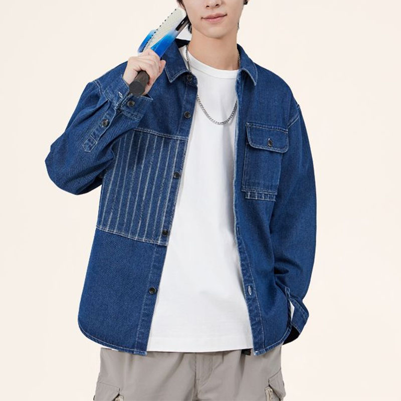 Men Korean Chic Turn-down Coll - Vintage Fashion Now ulasan dan harga