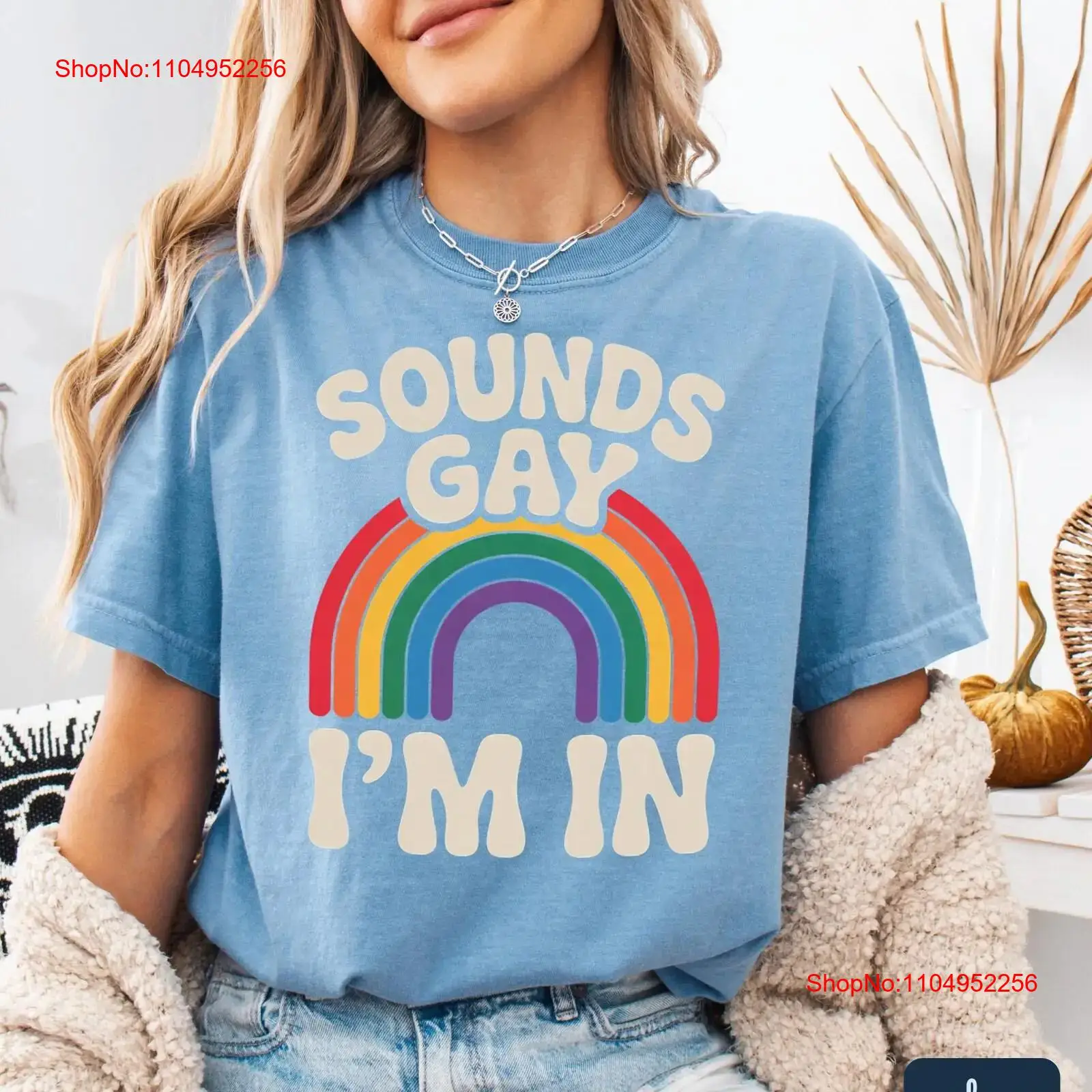 Sounds Gay I'm In T Shirt LGBT - Vintage Queer Fashion ulasan dan harga