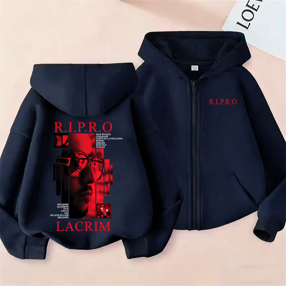 Rapper Lacrim R.I.P.R.O Zipper - Vintage Fashion Pop Up ulasan dan harga