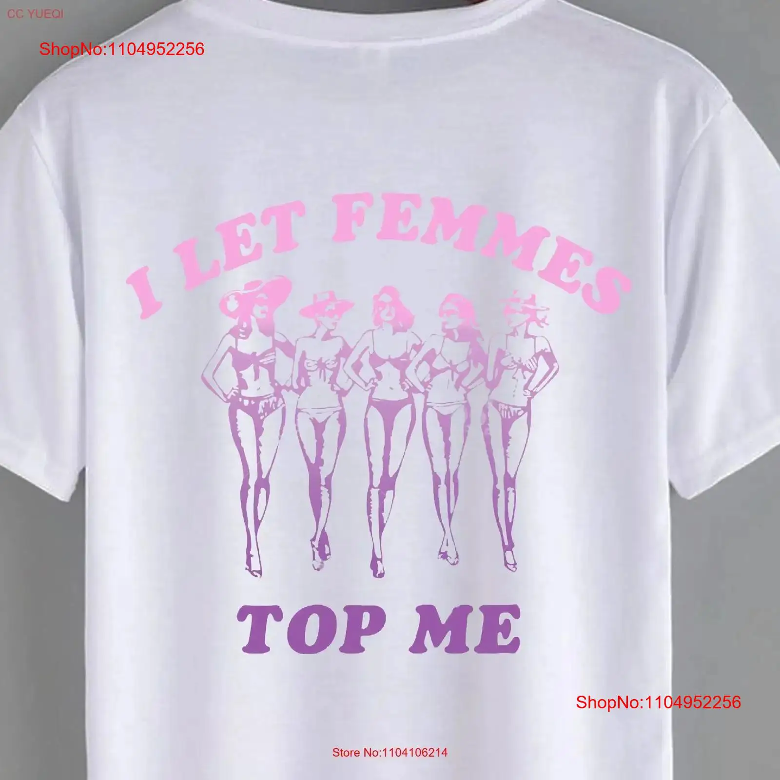 I let Femmes Top Me T Shirt Fu - Vintage Queer Fashion ulasan dan harga
